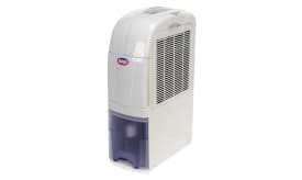 Sealey portable dehumidifier with a transparent water tank, designed for efficient moisture removal in indoor spaces.