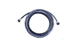 High-pressure hydraulic hose assembly with durable construction and flexible design for various applications.