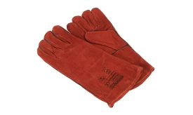 Durable protective leather work gloves designed for safety and comfort, featuring a robust design for various tasks.