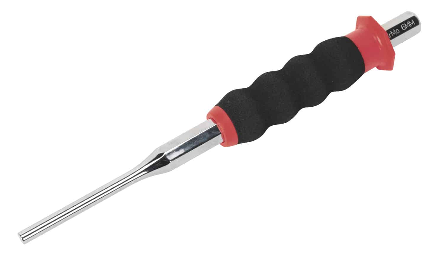 Precision screwdriver featuring a rubber grip handle and a chrome-plated shaft, ideal for detailed work.